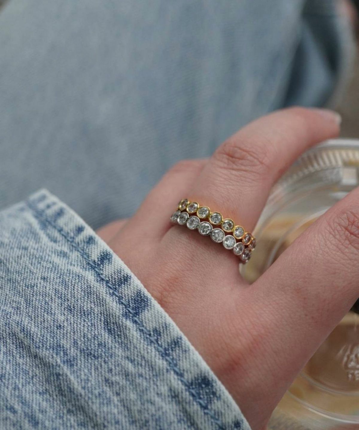 サークルストーンエタニティリング