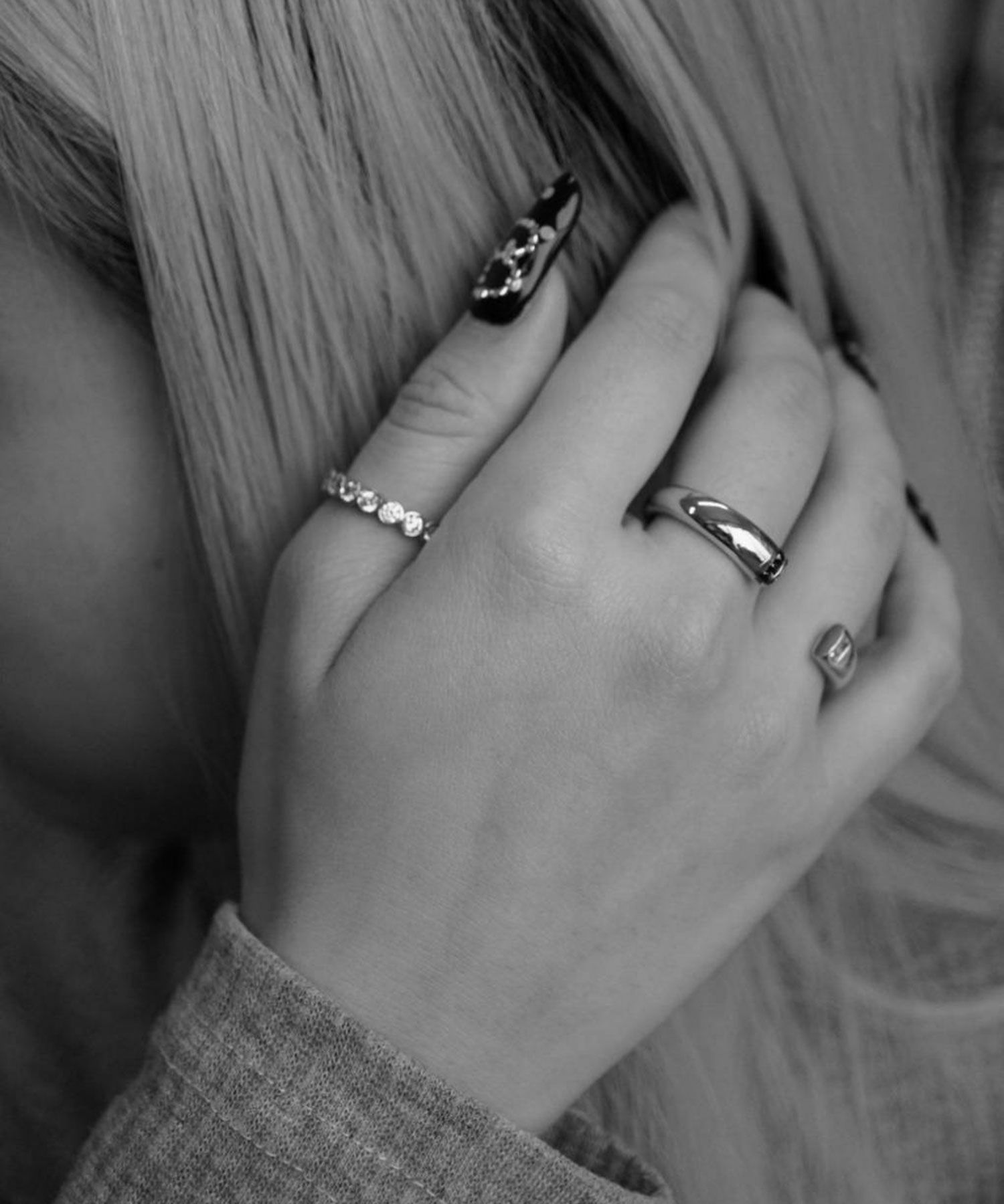 サークルストーンエタニティリング