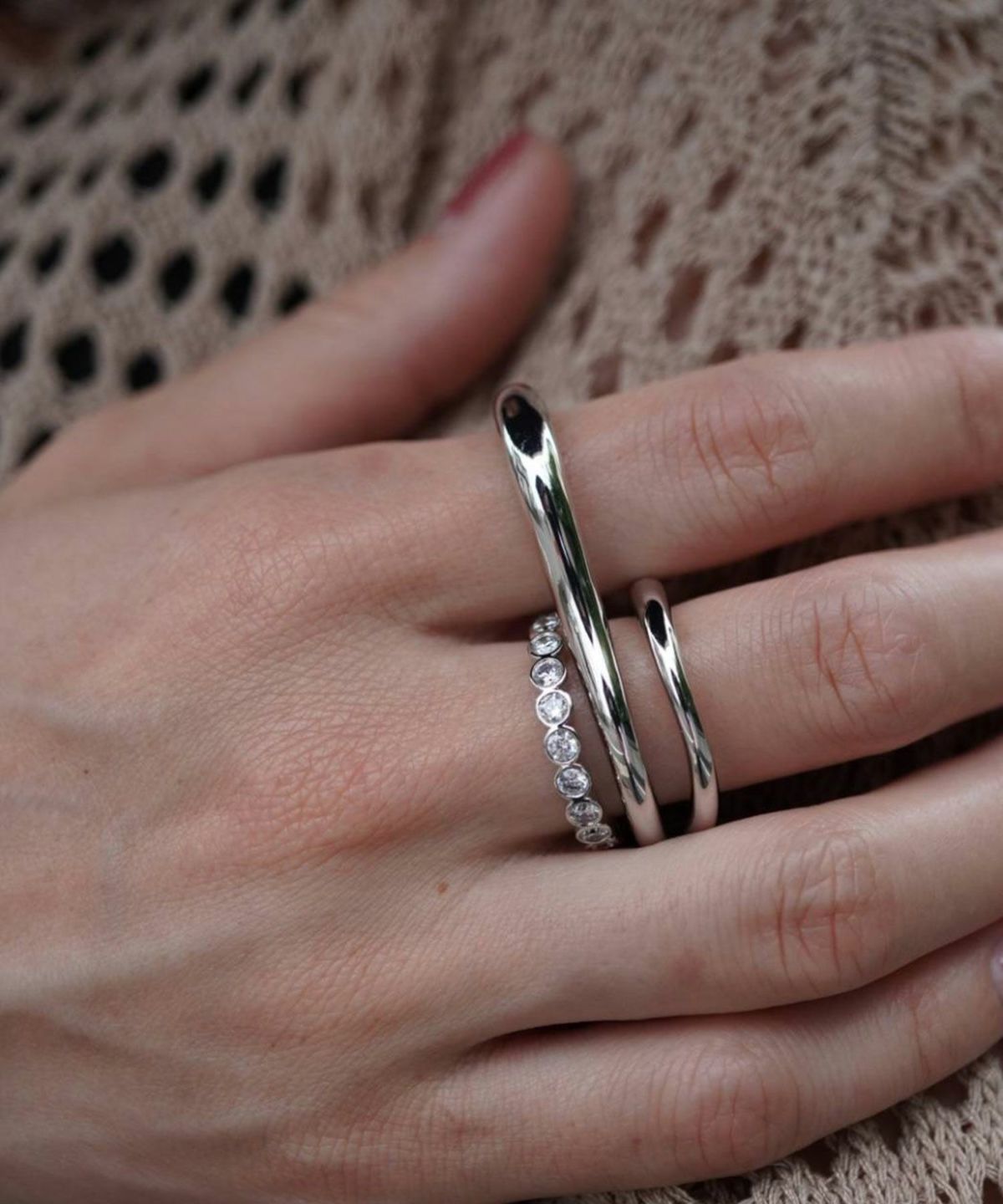 サークルストーンエタニティリング