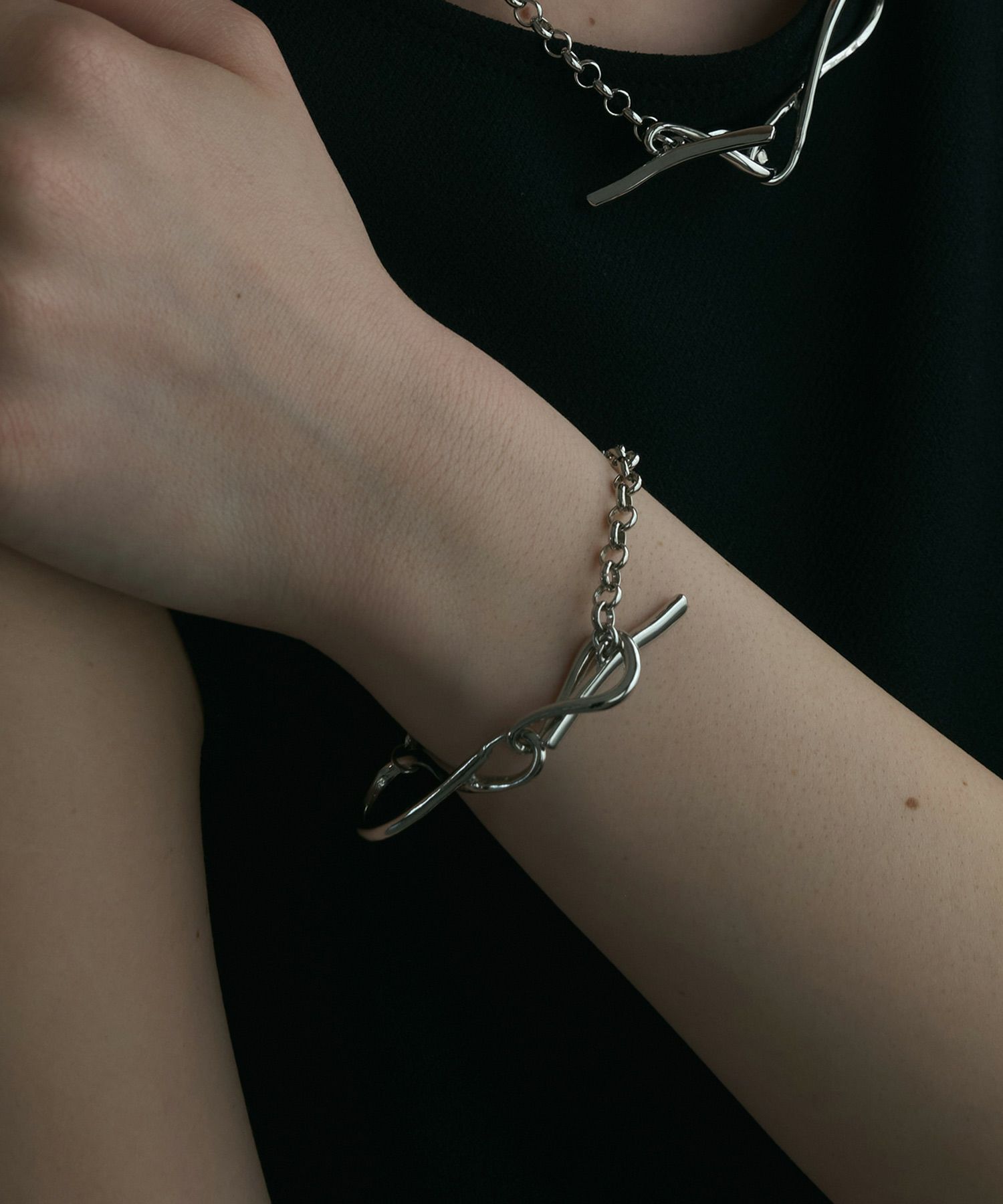 ドロップメタル×チェーンブレスレット【MUK lucenzio】