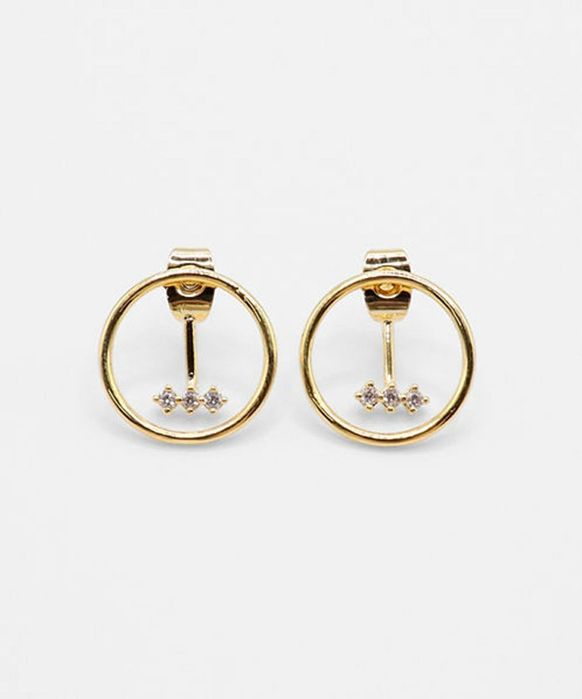 バックキャッチラウンドチタンポストピアス