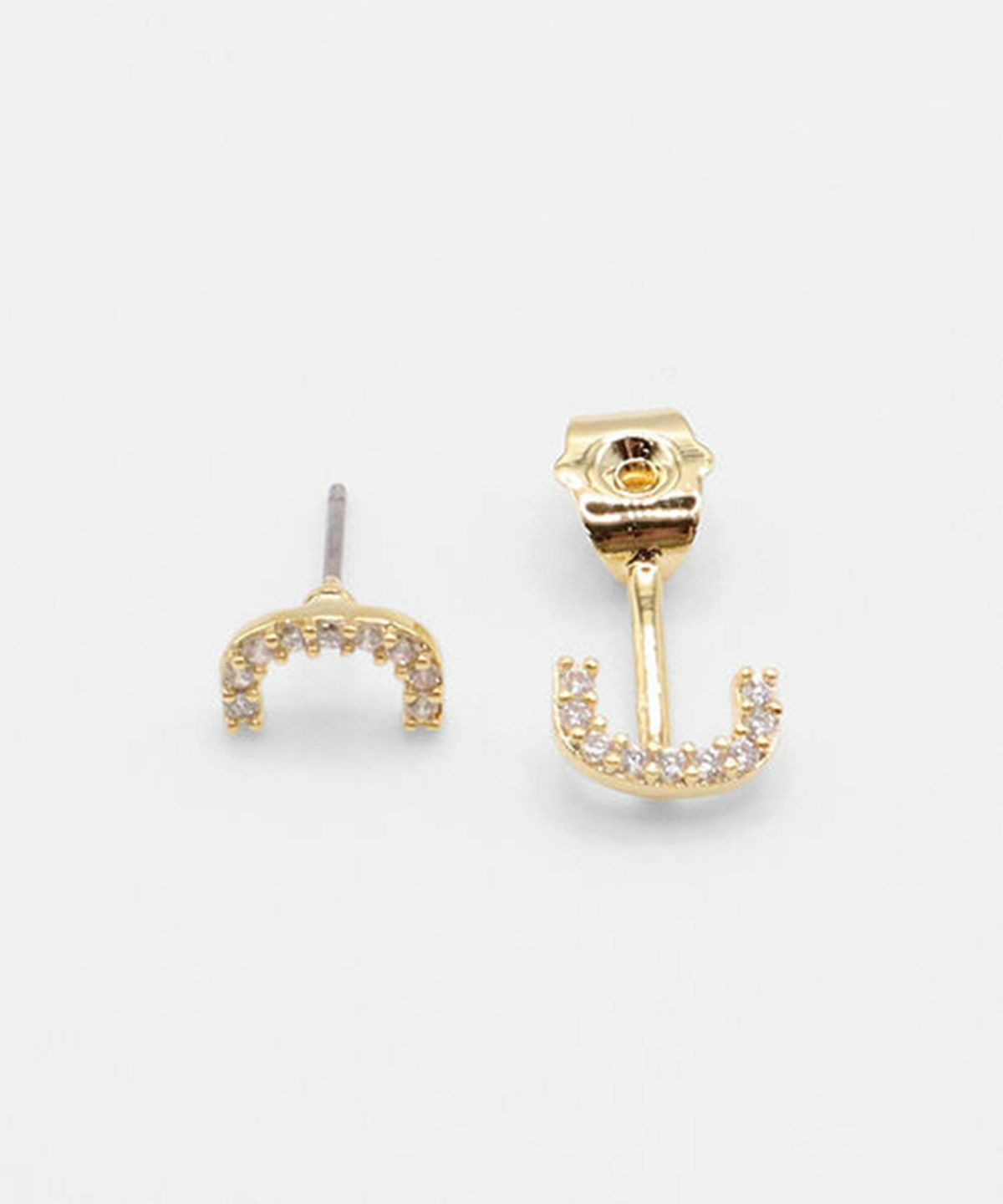 バックキャッチカーブチタンポストピアス