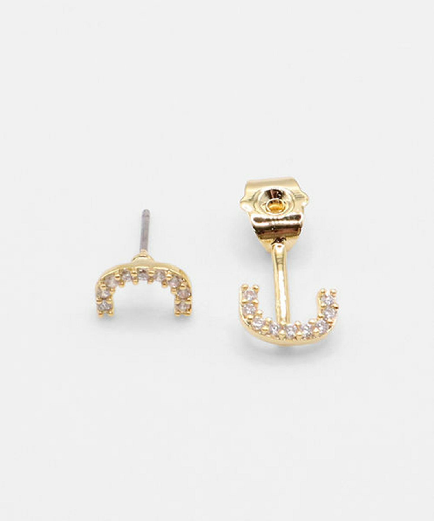 バックキャッチカーブチタンポストピアス