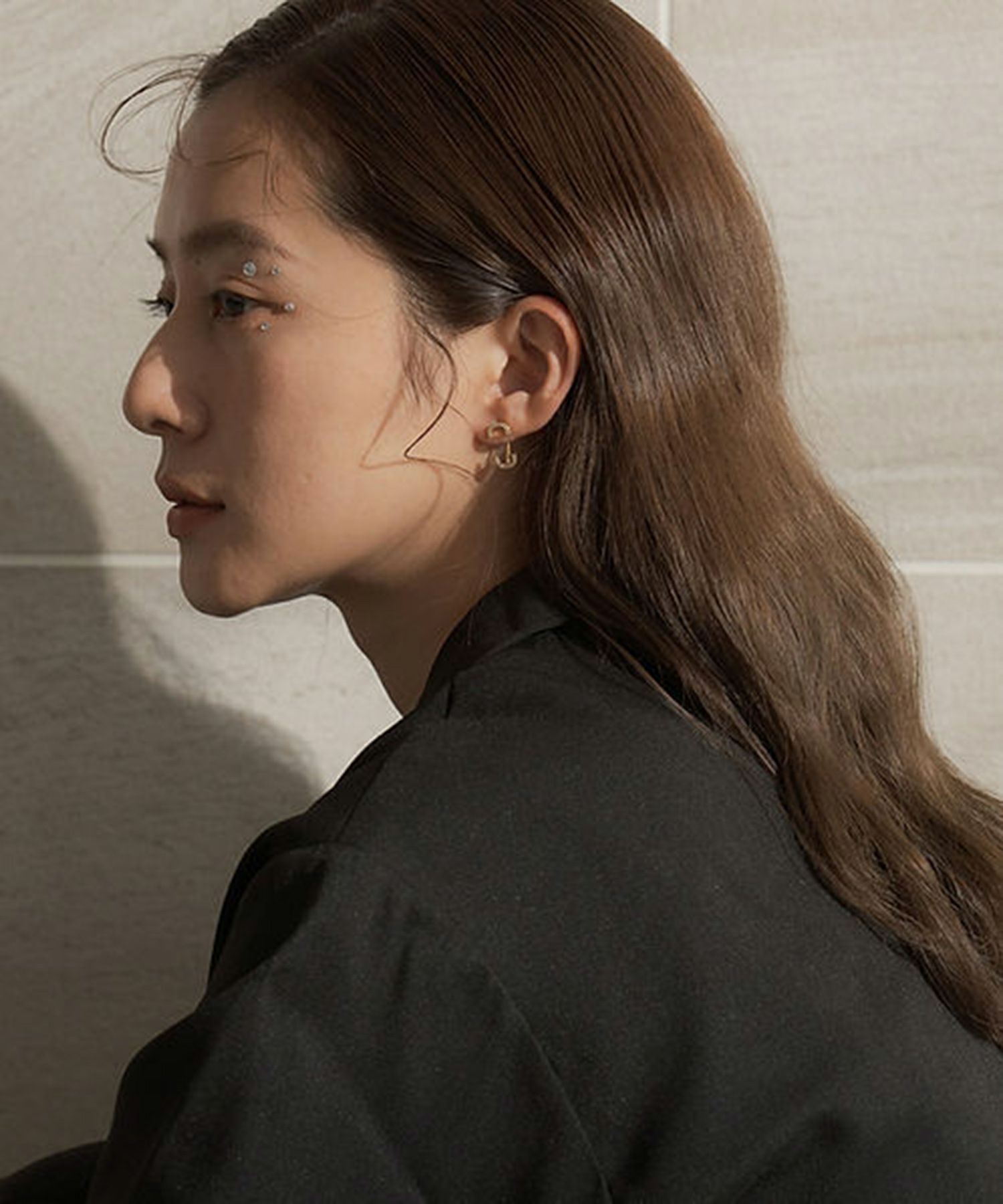 バックキャッチカーブチタンポストピアス