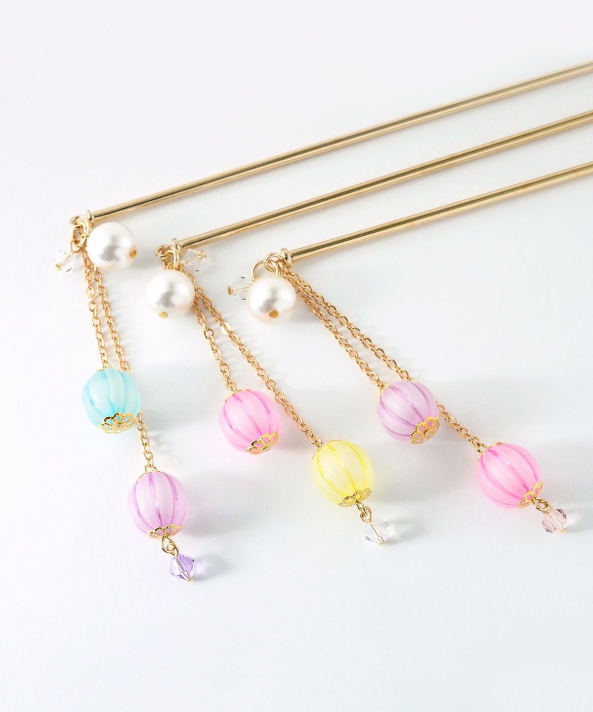 あめ玉パールかんざし