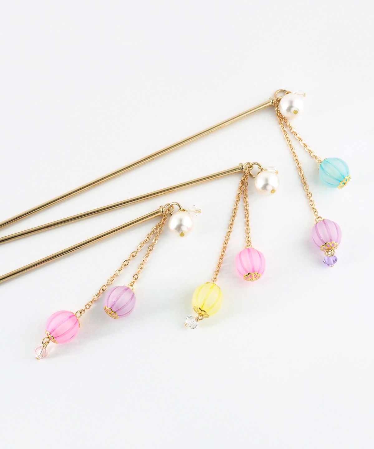 あめ玉パールかんざし