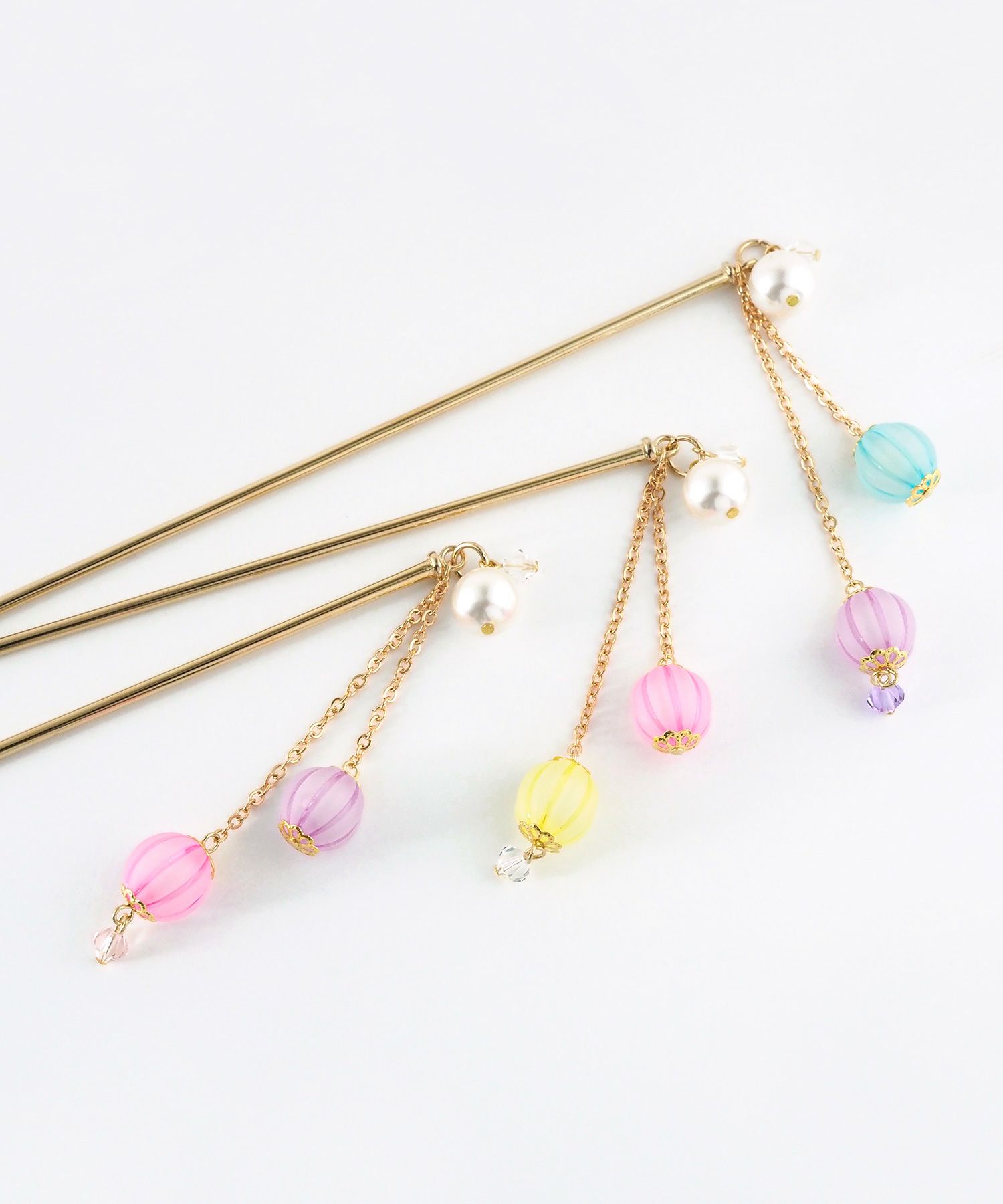 あめ玉パールかんざし