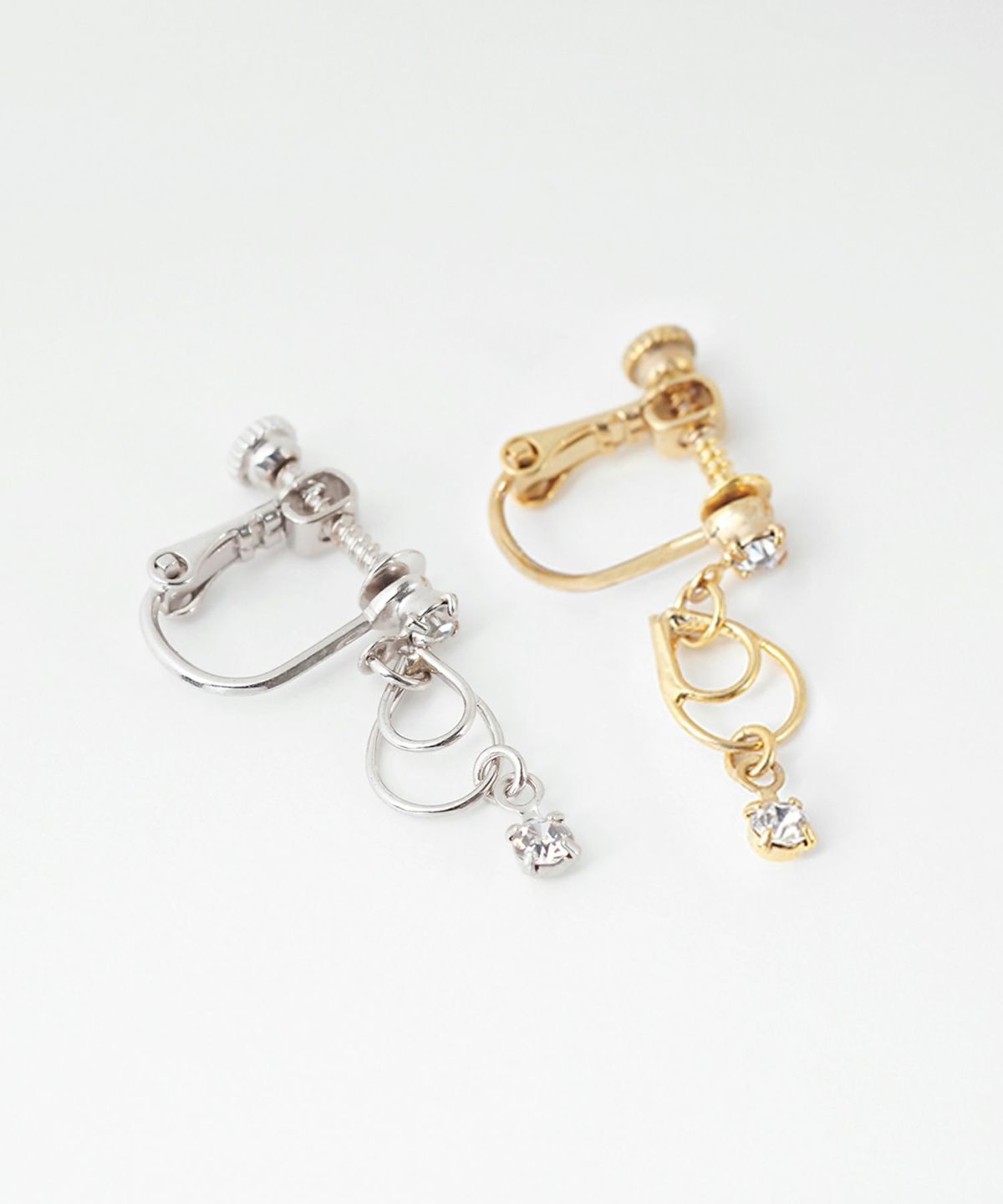 ダブルリングイヤリング