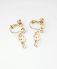 ダブルリングイヤリング