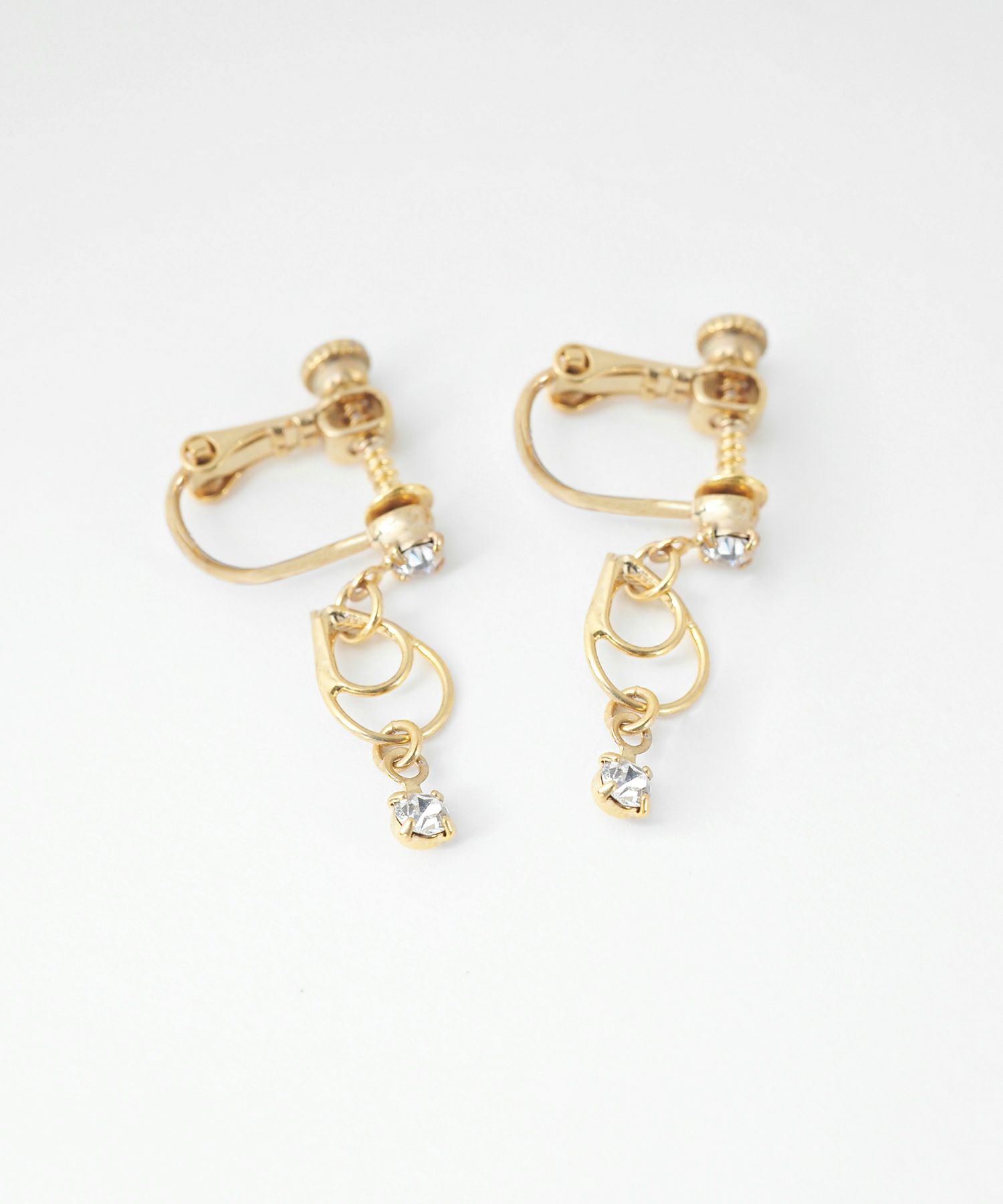 ダブルリングイヤリング