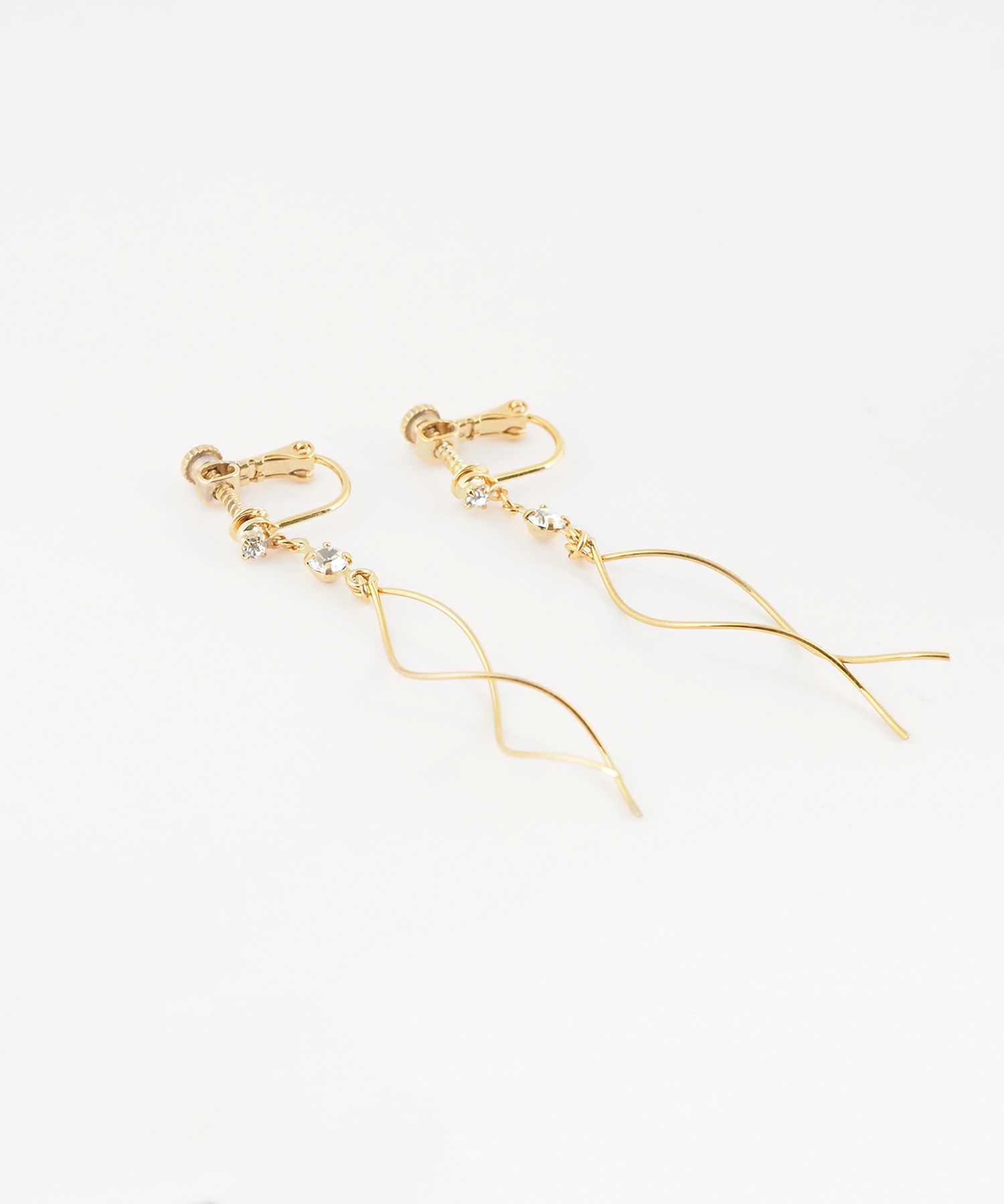 ダブルツイストラインイヤリング