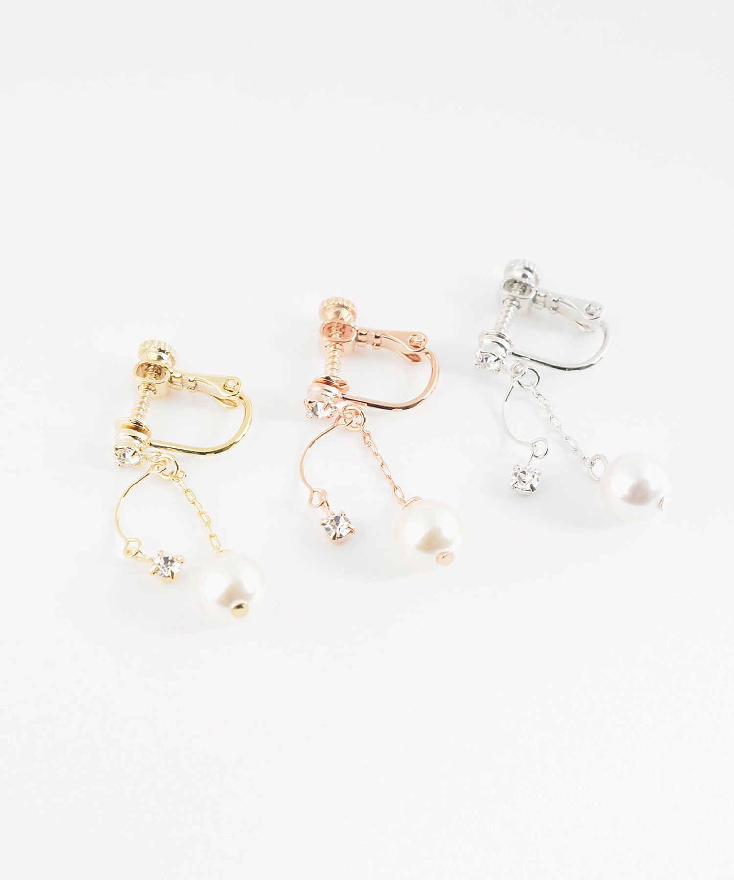 パールチェーンイヤリング