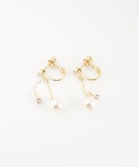 パールチェーンイヤリング