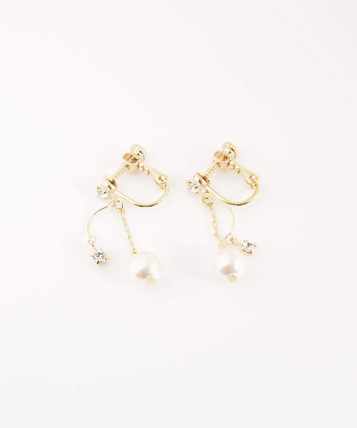 パールチェーンイヤリング