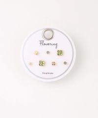 クローバーステンレスポストセットピアス