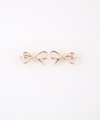 リボンノット抗菌樹脂ポストピアス