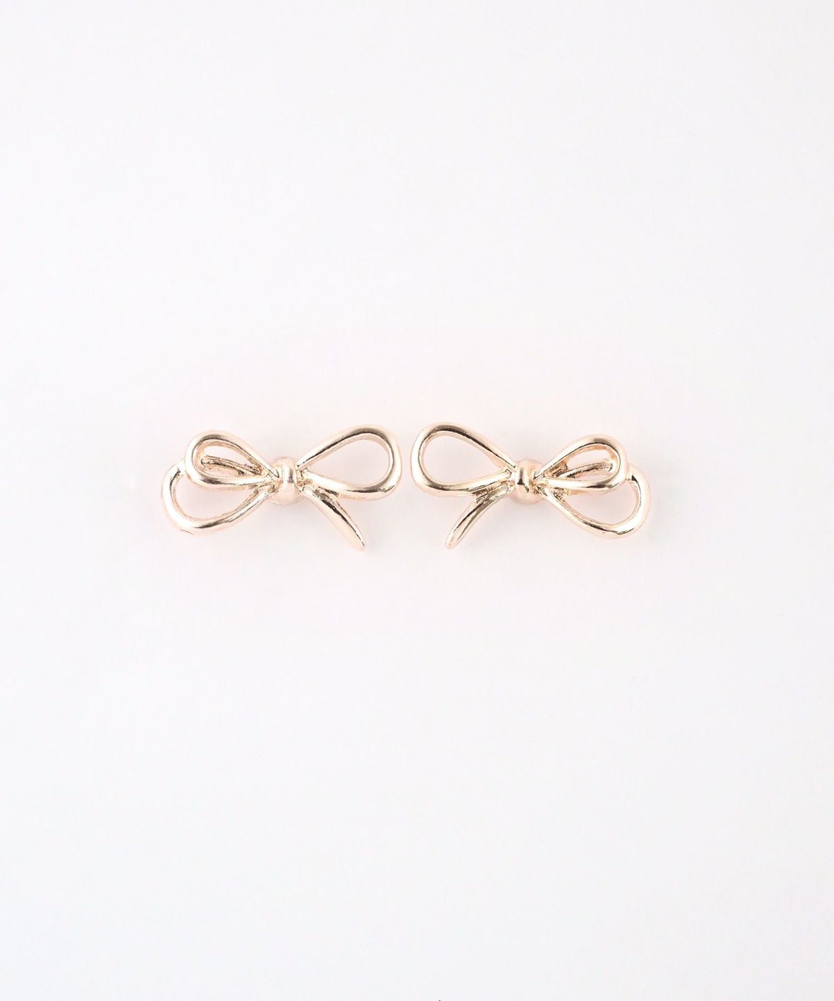 リボンノット抗菌樹脂ポストピアス