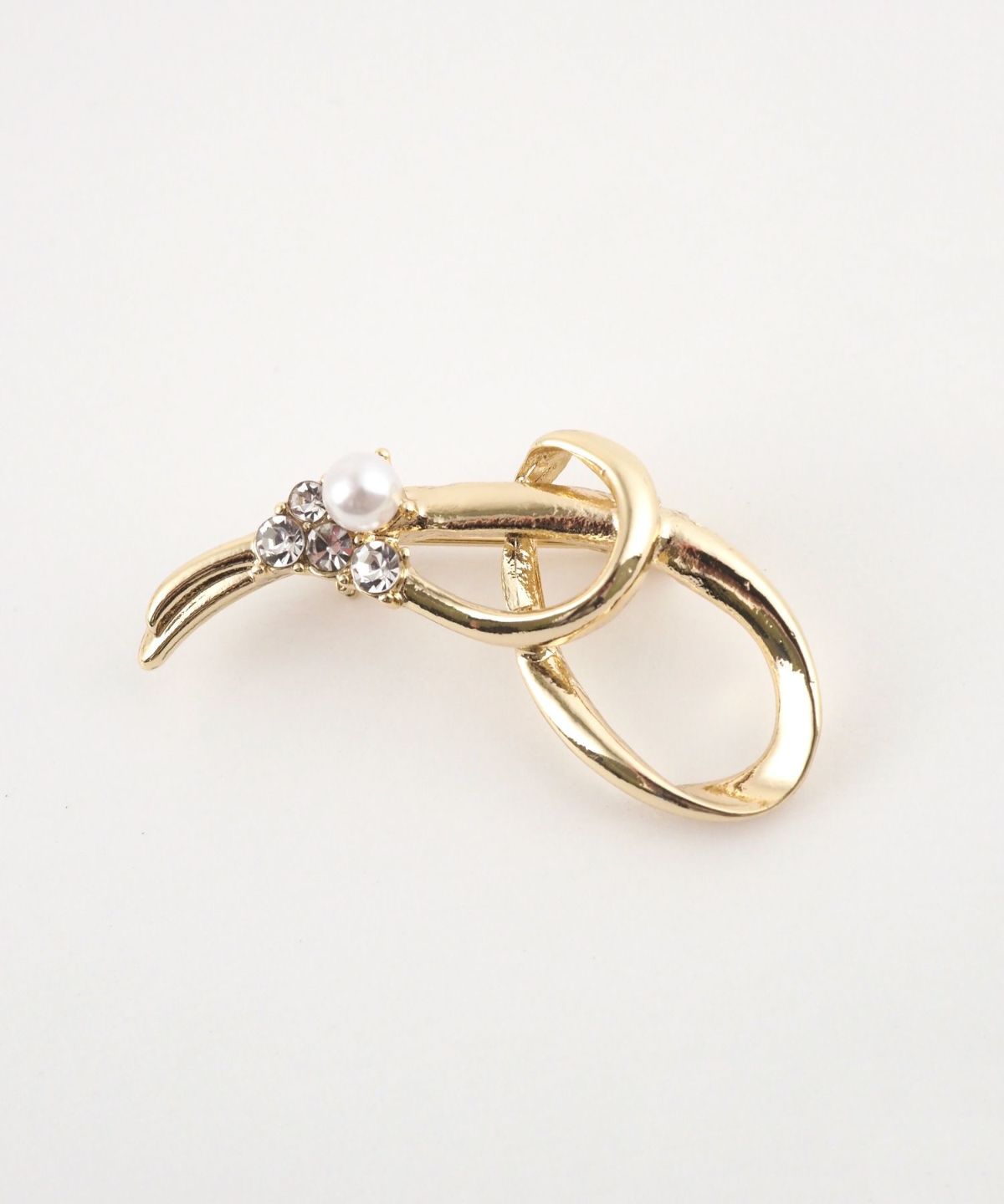 ニュアンスラインパールセットブローチ