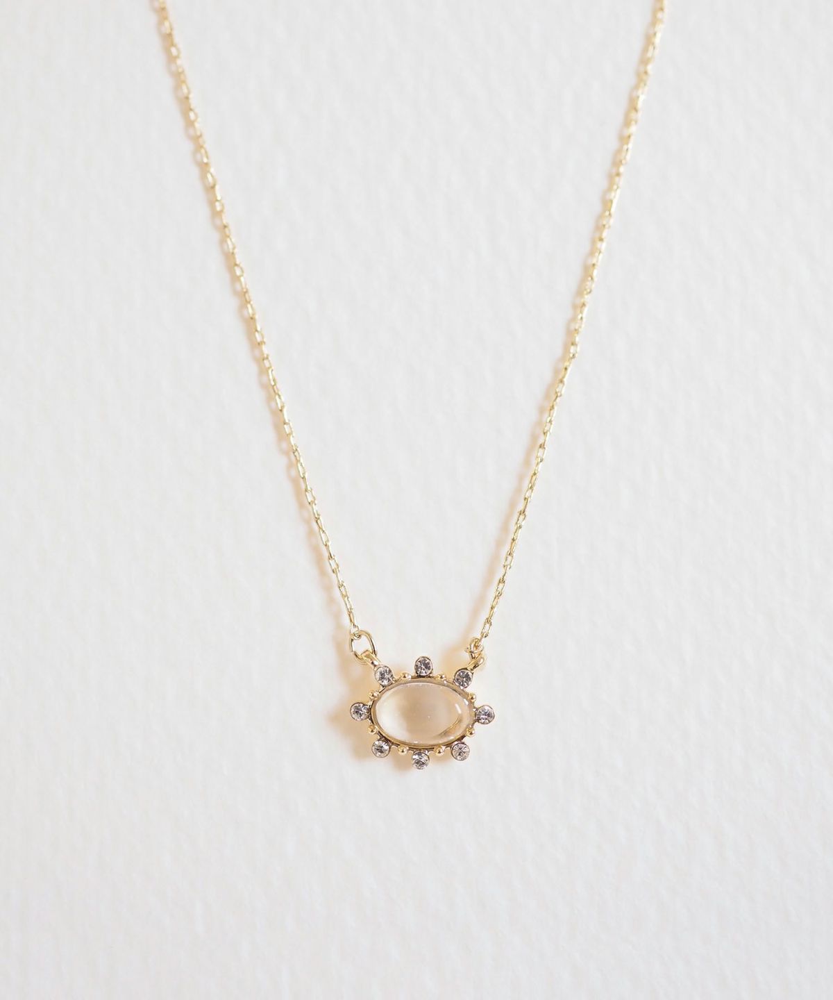 ナチュラルストーンオーバルネックレス【MUK Dreamy stone】