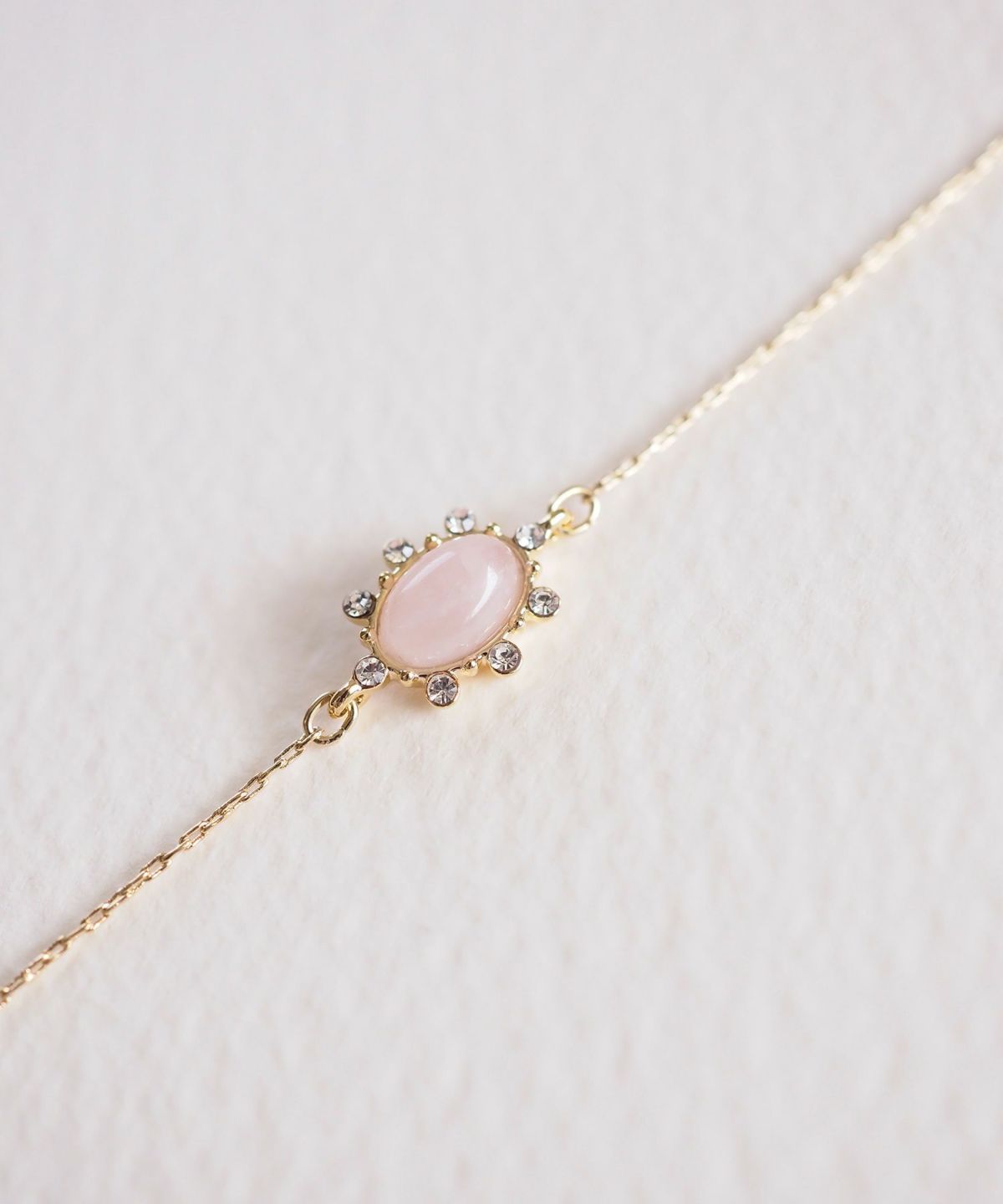 ナチュラルストーンオーバルブレスレット【MUK Dreamy stone】