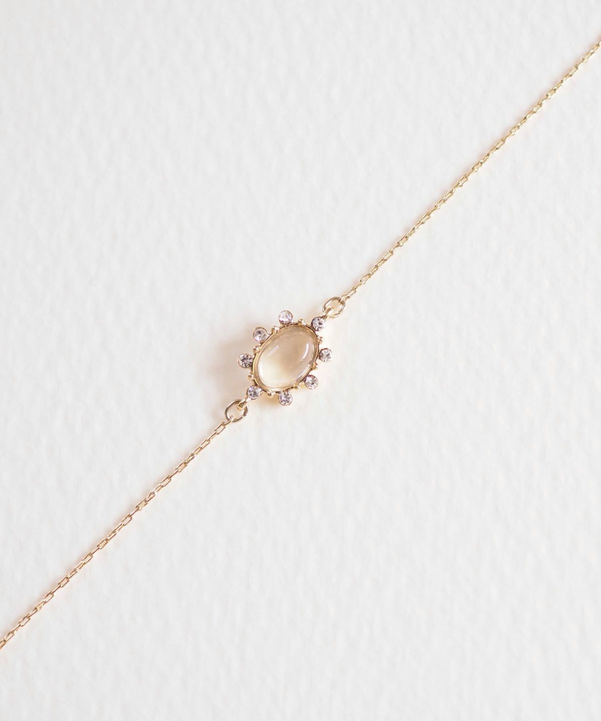 ナチュラルストーンオーバルブレスレット【MUK Dreamy stone】