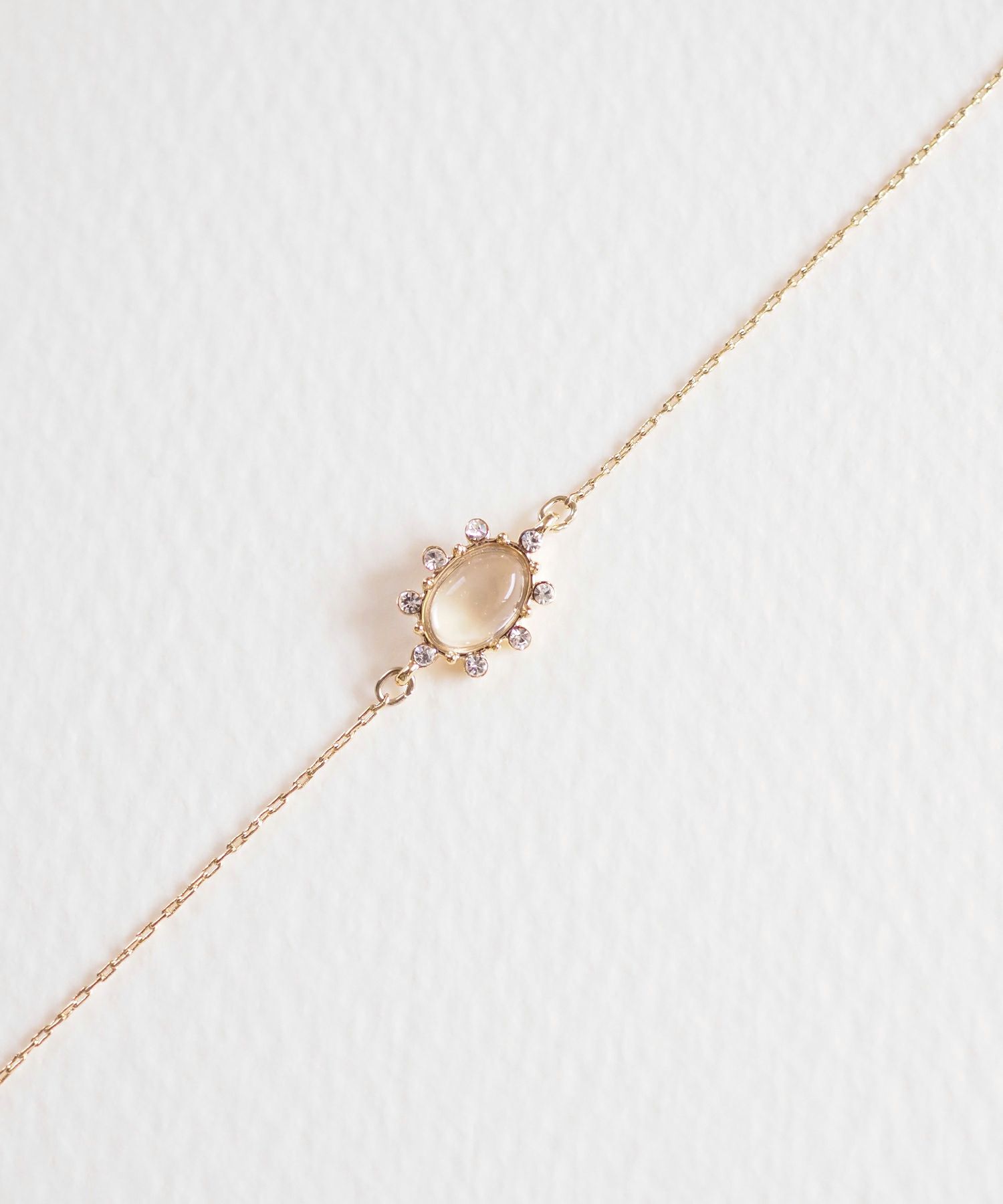 ナチュラルストーンオーバルブレスレット【MUK Dreamy stone】