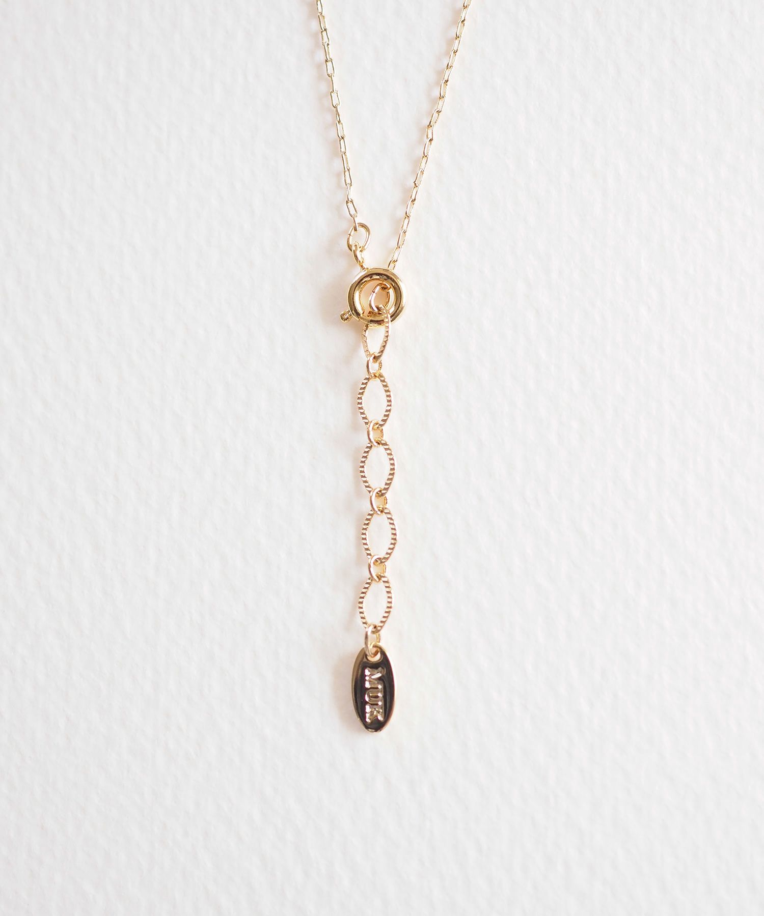 ナチュラルストーンガラスポイントネックレス【MUK Dreamy stone】