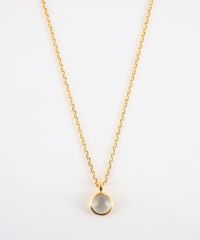 [SV925]ラウンドクリスタルネックレス