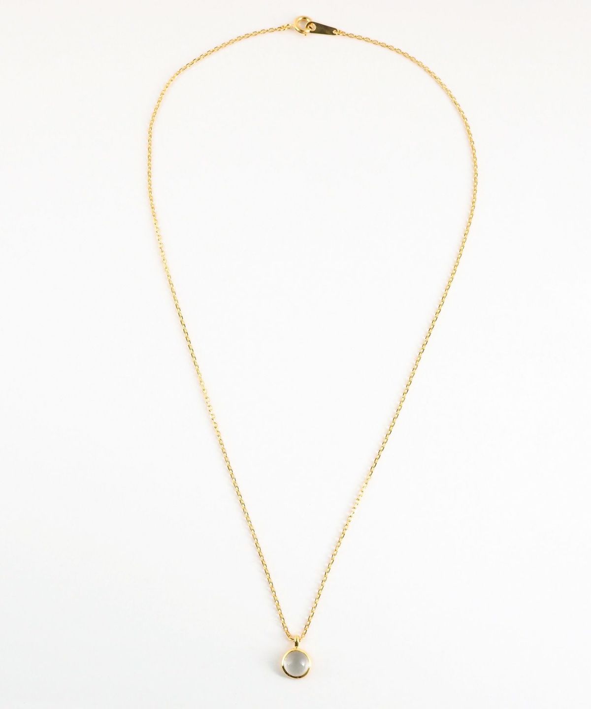 [SV925]ラウンドクリスタルネックレス