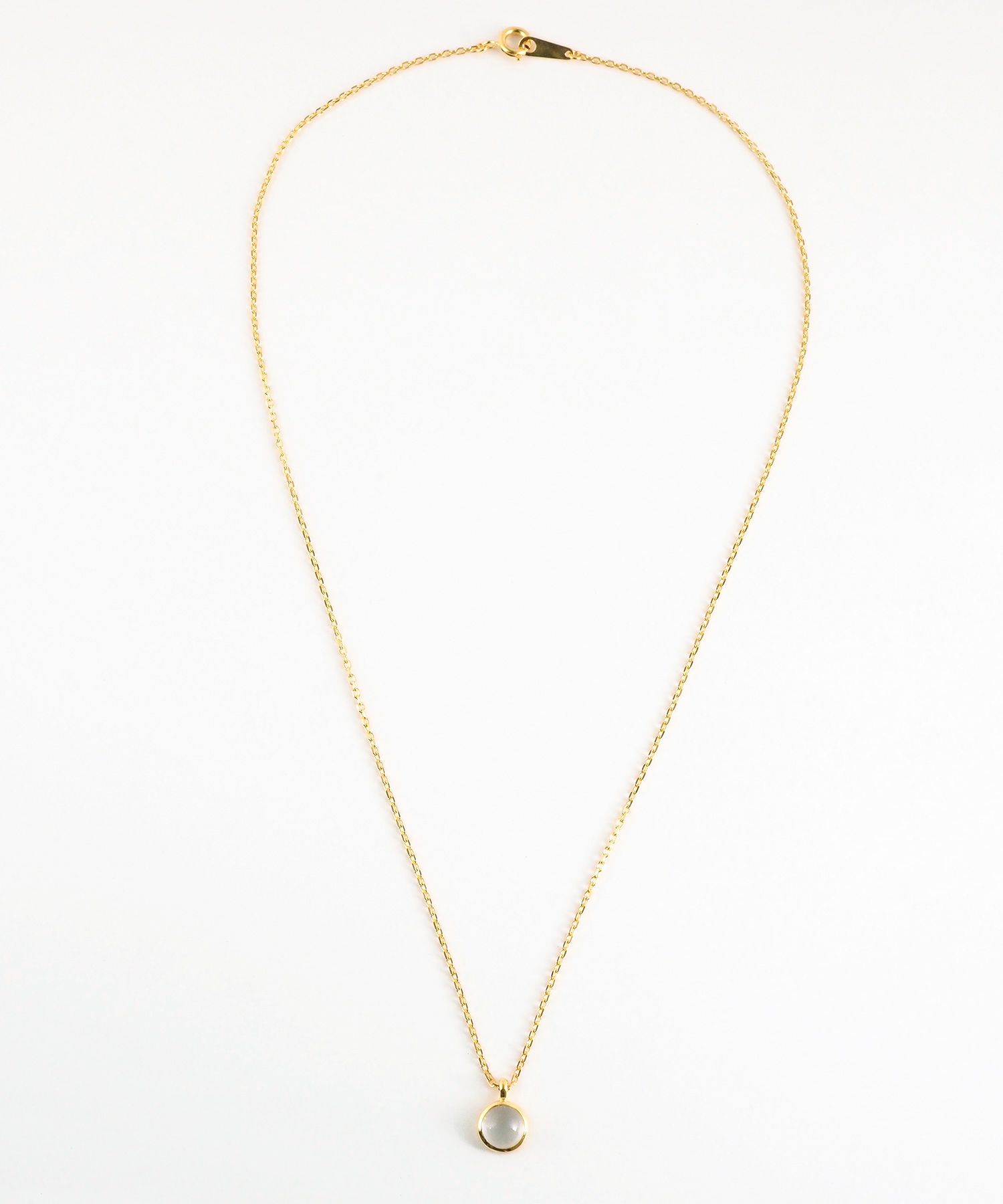 [SV925]ラウンドクリスタルネックレス