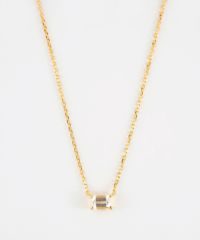 [SV925]レクタングルクリスタルネックレス