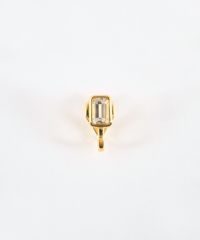 [SV925]レクタングルクリスタルイヤーカフ