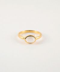 [SV925]オーバルクリスタルリング