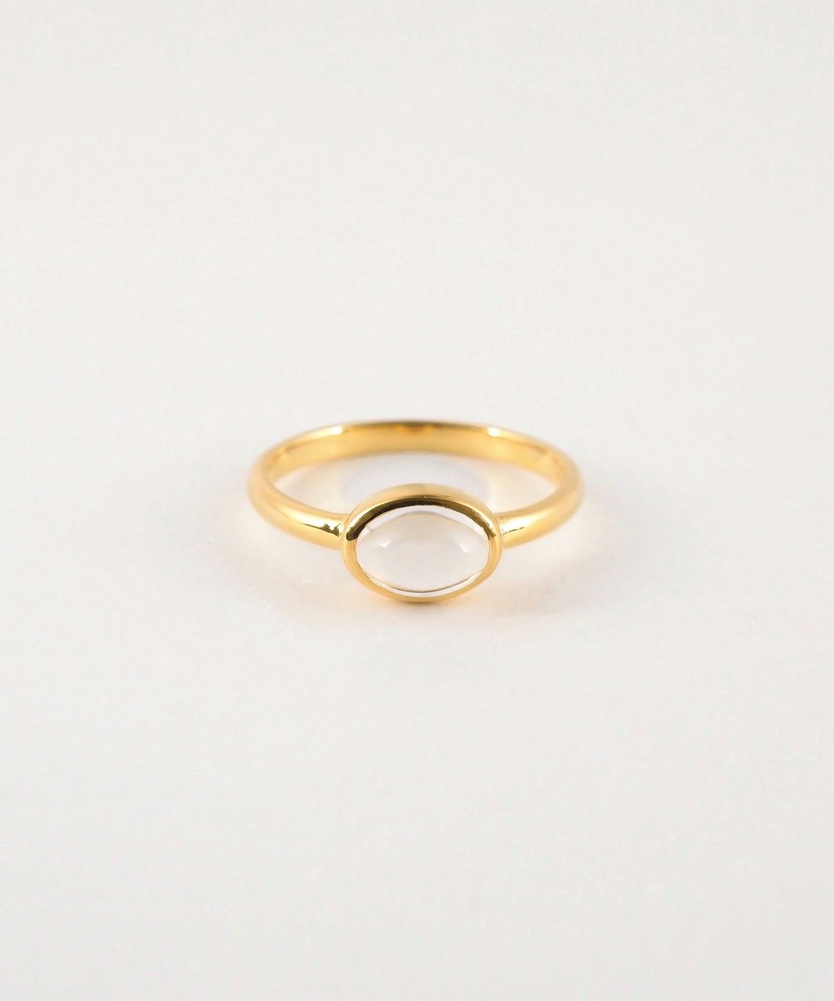 [SV925]オーバルクリスタルリング