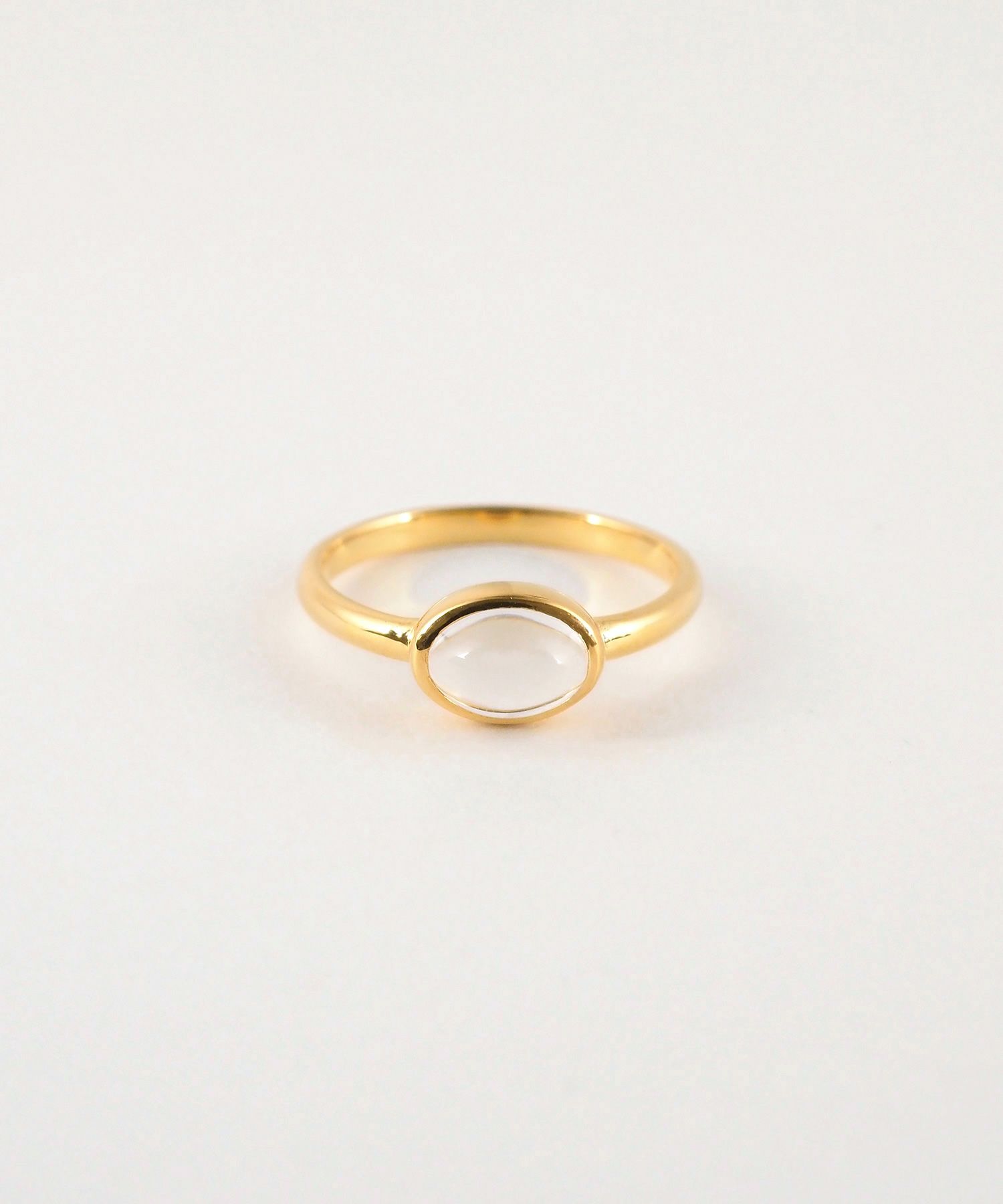 [SV925]オーバルクリスタルリング