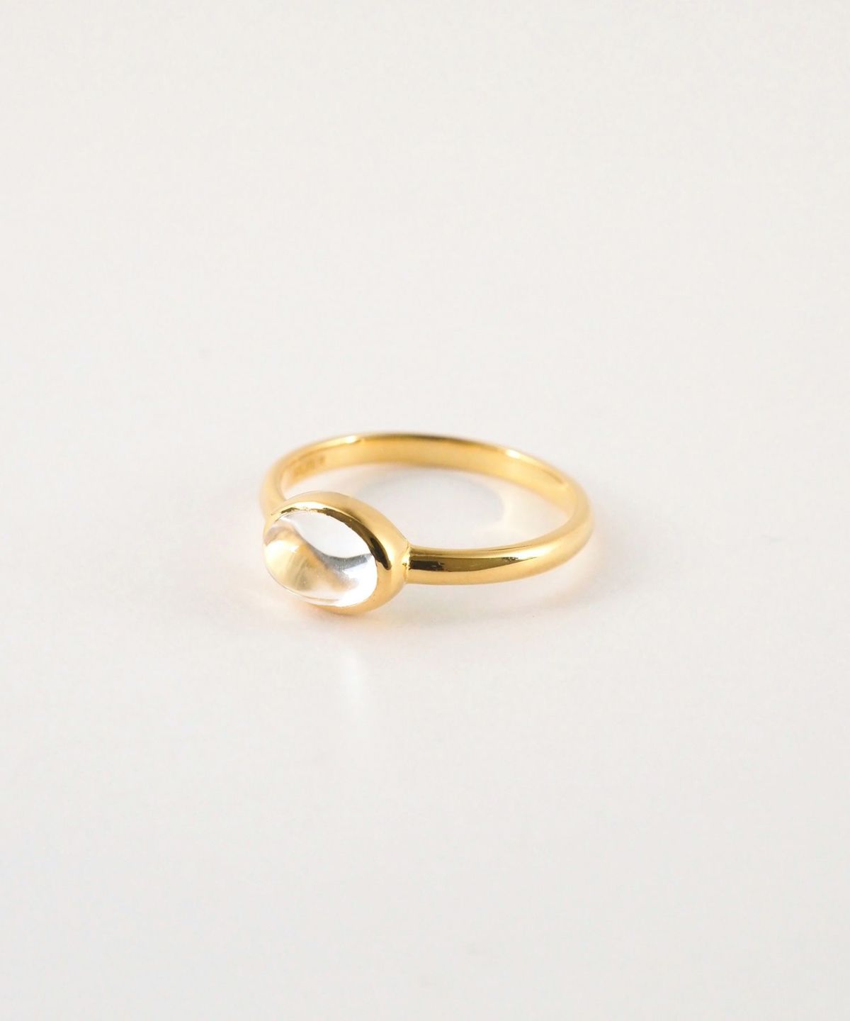 [SV925]オーバルクリスタルリング