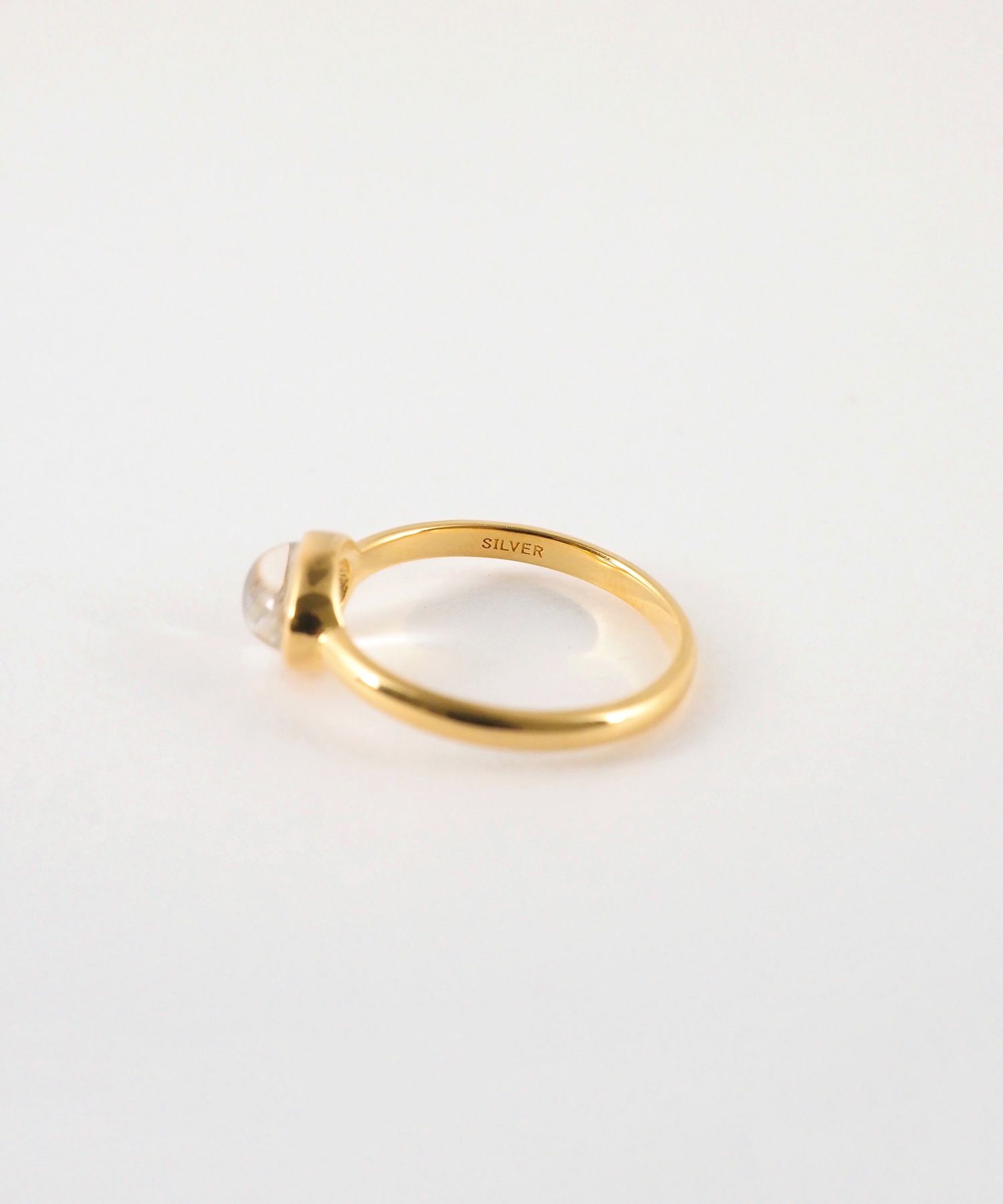 [SV925]オーバルクリスタルリング