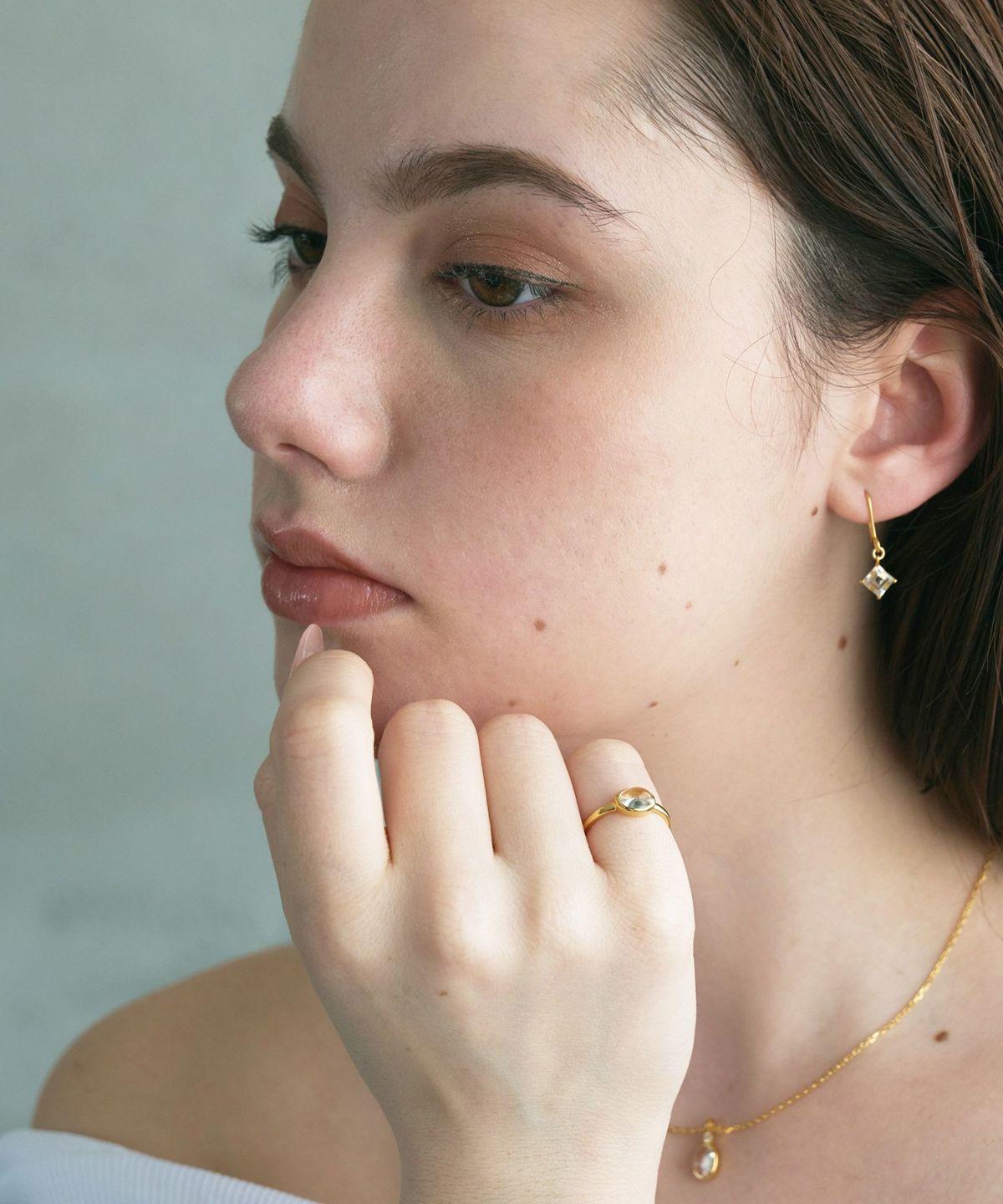 [SV925]オーバルクリスタルリング