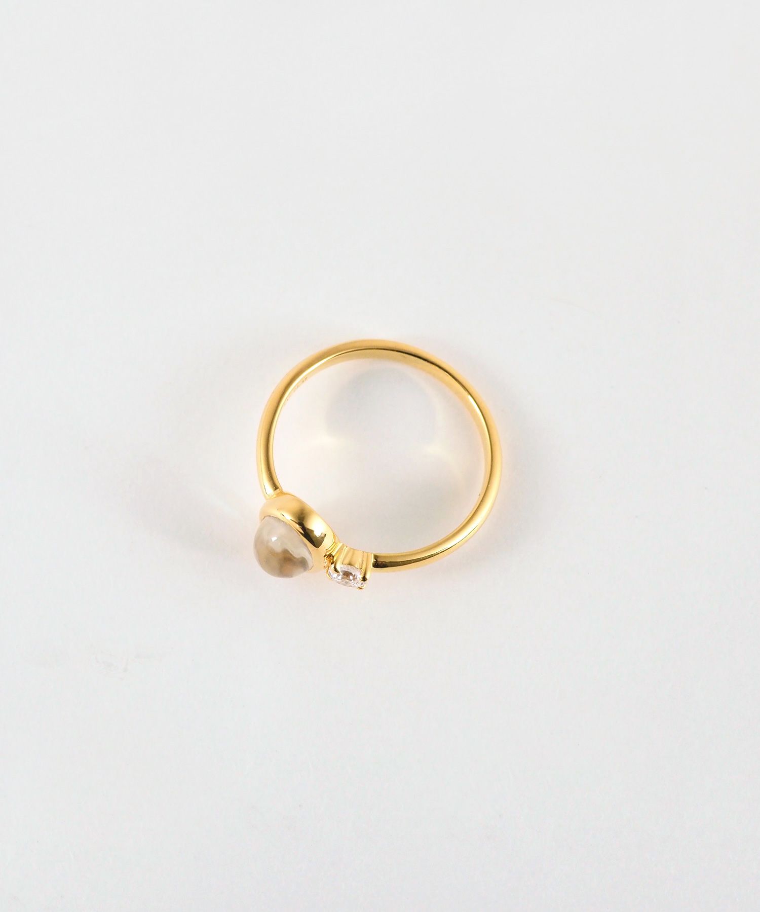 [SV925]オーバルクリスタルジルコニアリング