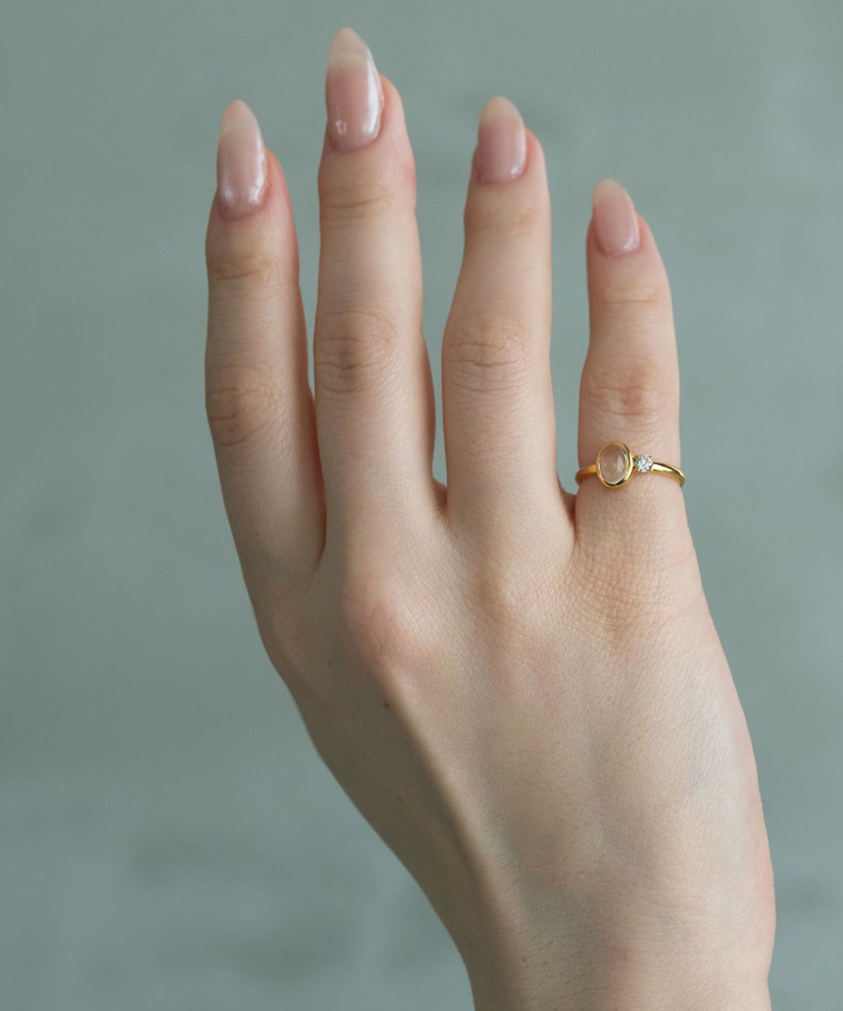 [SV925]オーバルクリスタルジルコニアリング