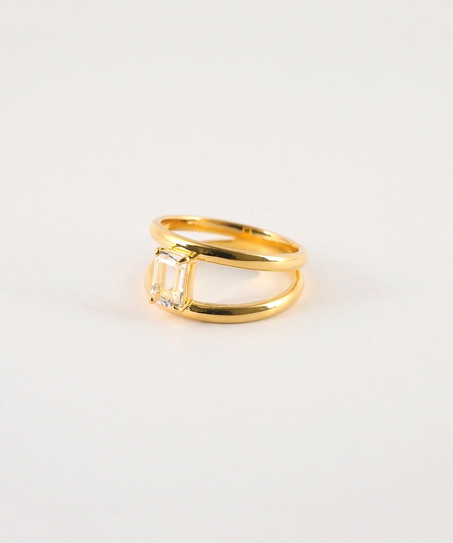 [SV925]クリスタルダブルアームリング