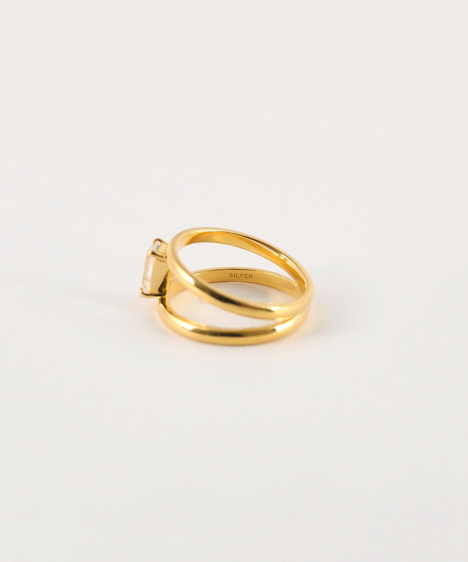 [SV925]クリスタルダブルアームリング