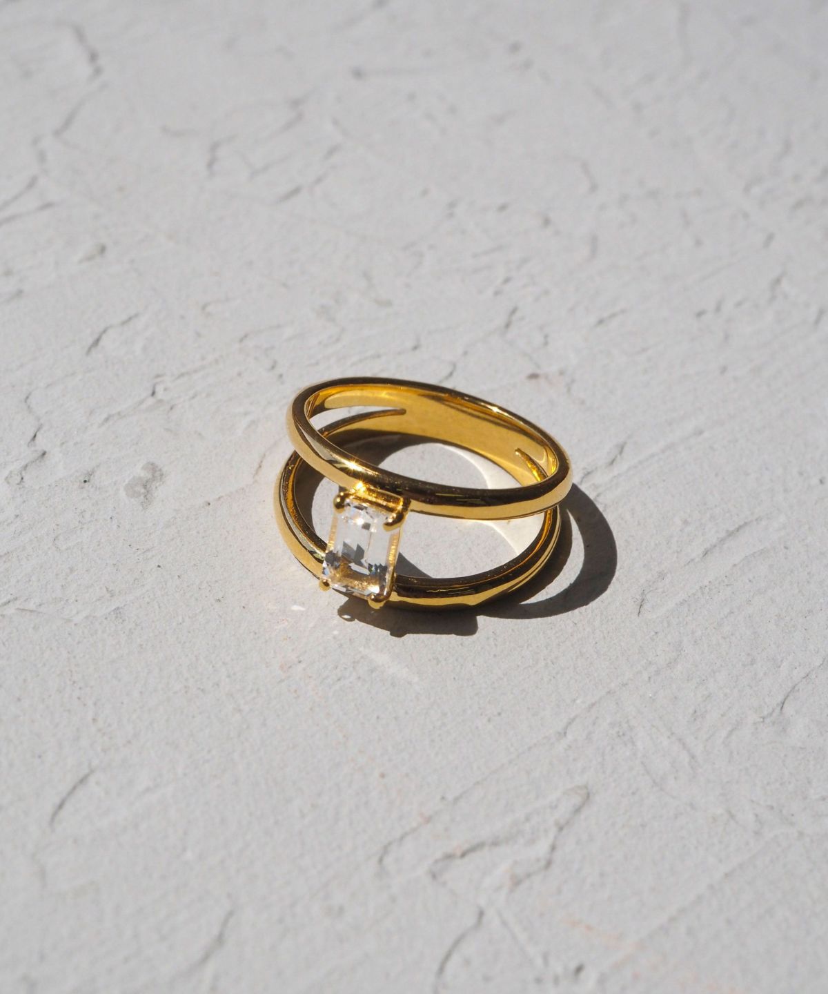 [SV925]クリスタルダブルアームリング