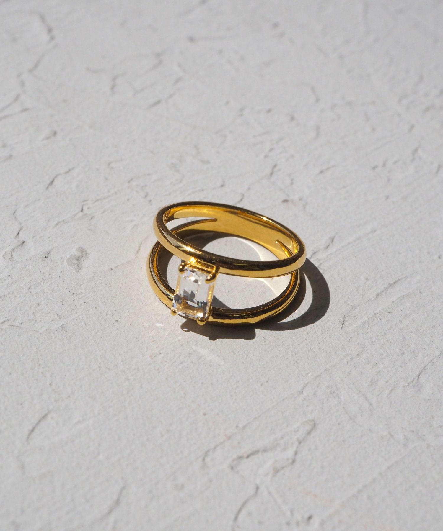 [SV925]クリスタルダブルアームリング