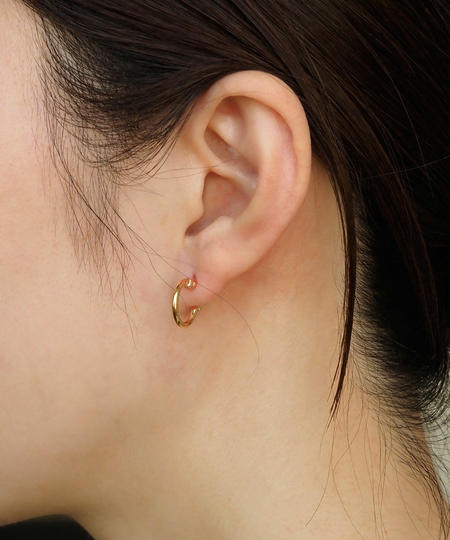 12mmフープ樹脂ポストピアス