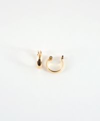 12mm甲丸フープ樹脂ポストピアス