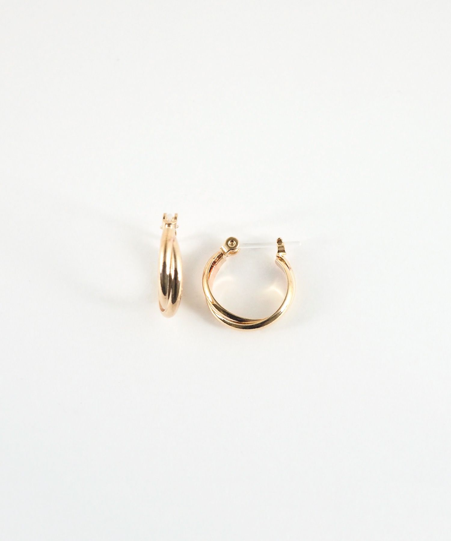 15mmクロスフープ樹脂ポストピアス