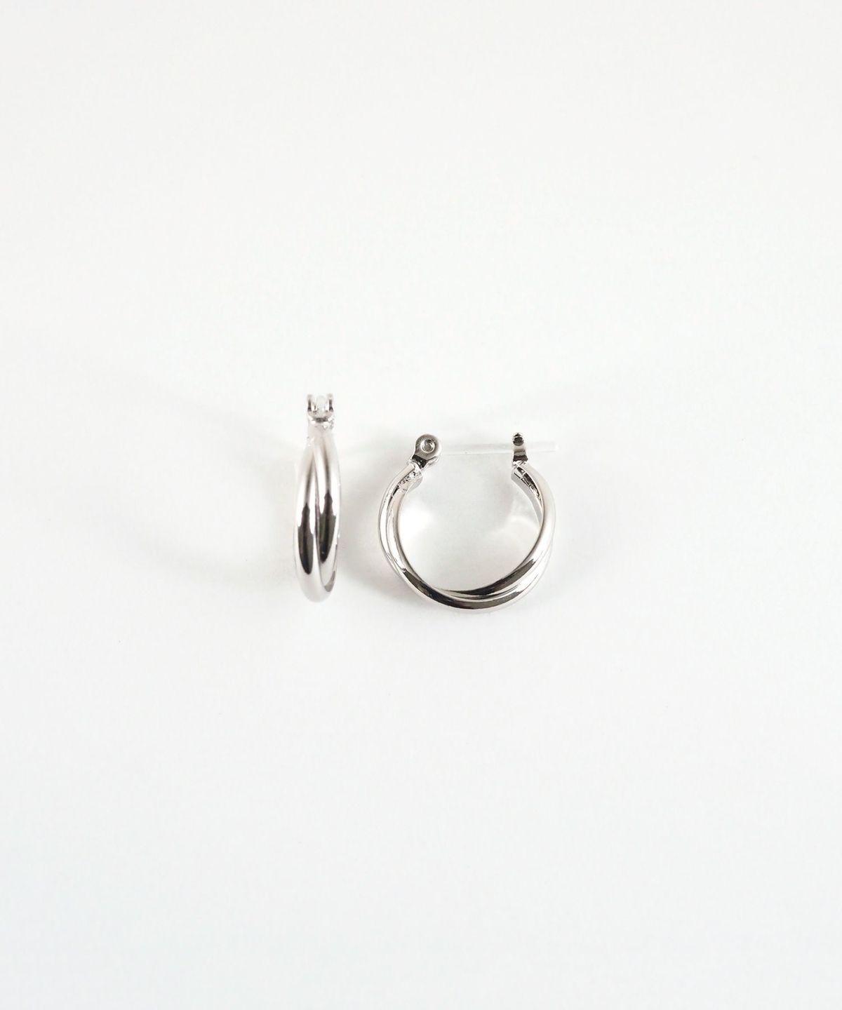 15mmクロスフープ樹脂ポストピアス