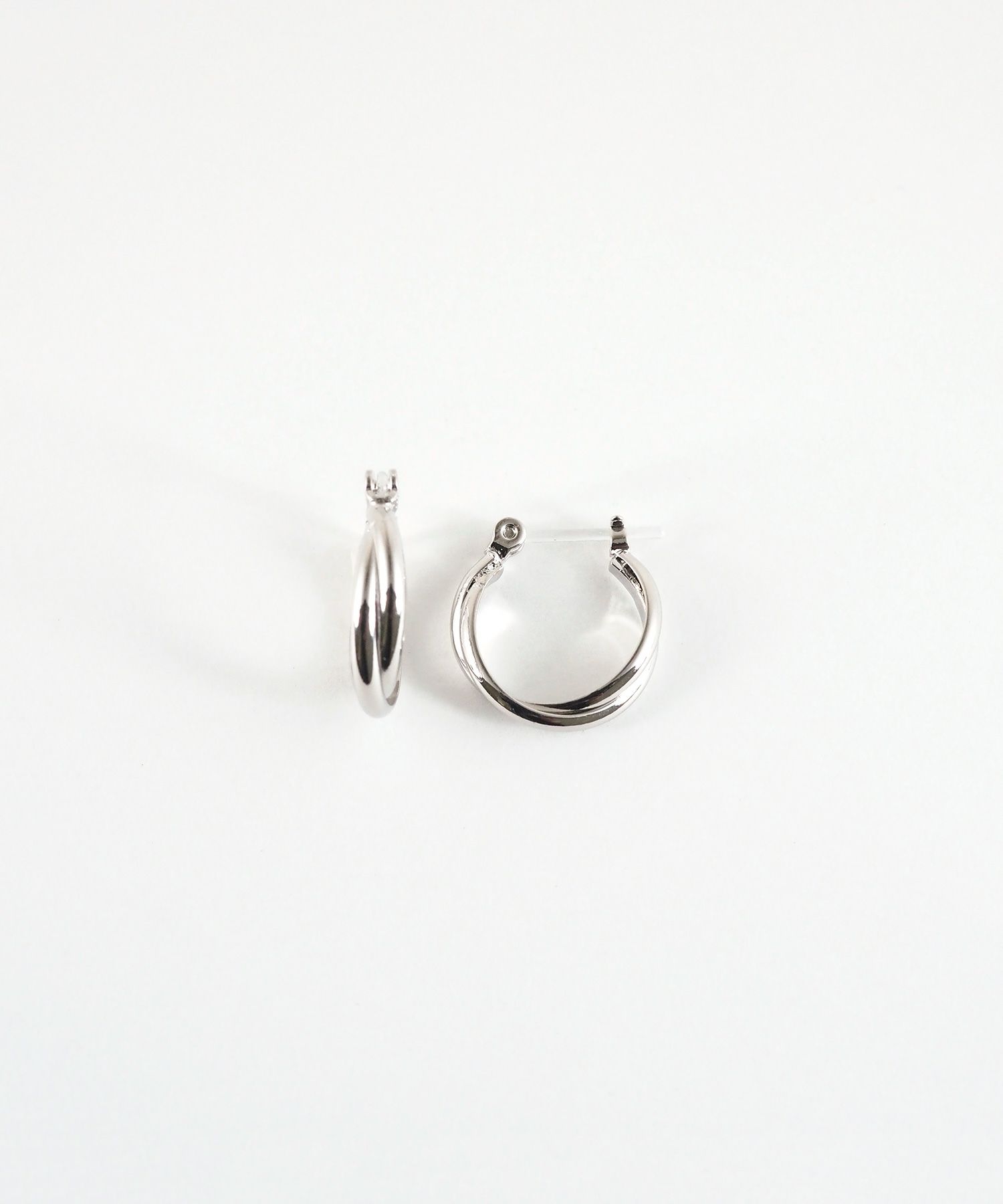 15mmクロスフープ樹脂ポストピアス