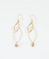 ダブルマーキスフックピアス